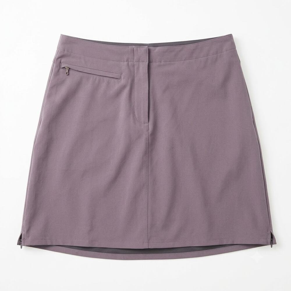 Patagonia Duway Skort Gray DWR Hiking Activewear Skirt with Shorts Womens 10